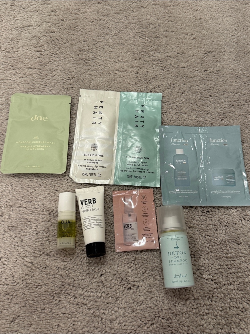 Hair care sample set